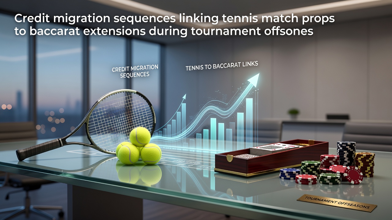 Diagram showing credit flow from tennis props to baccarat tables during offseasons