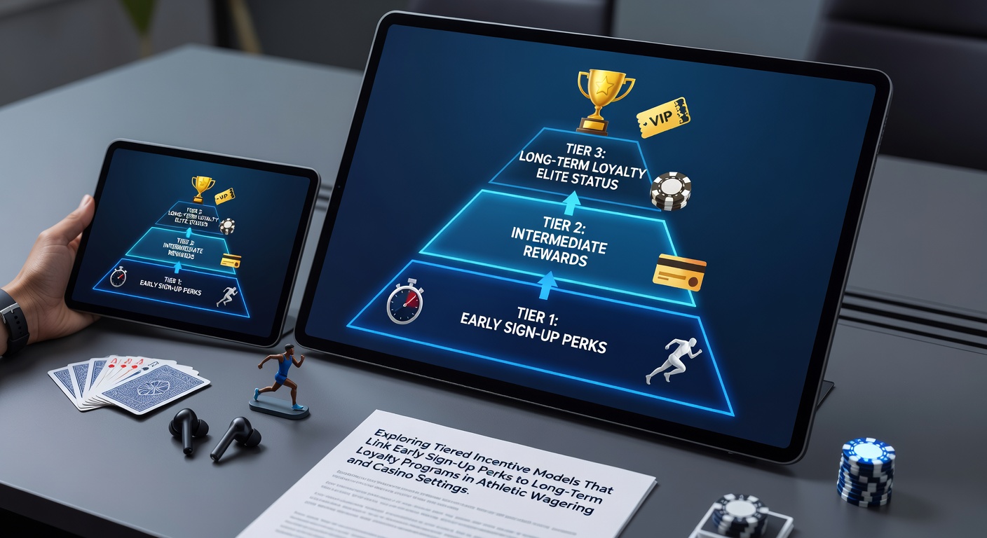 Diagram showing tiered incentive progression from sign-up perks to loyalty rewards in sports betting and casino environments