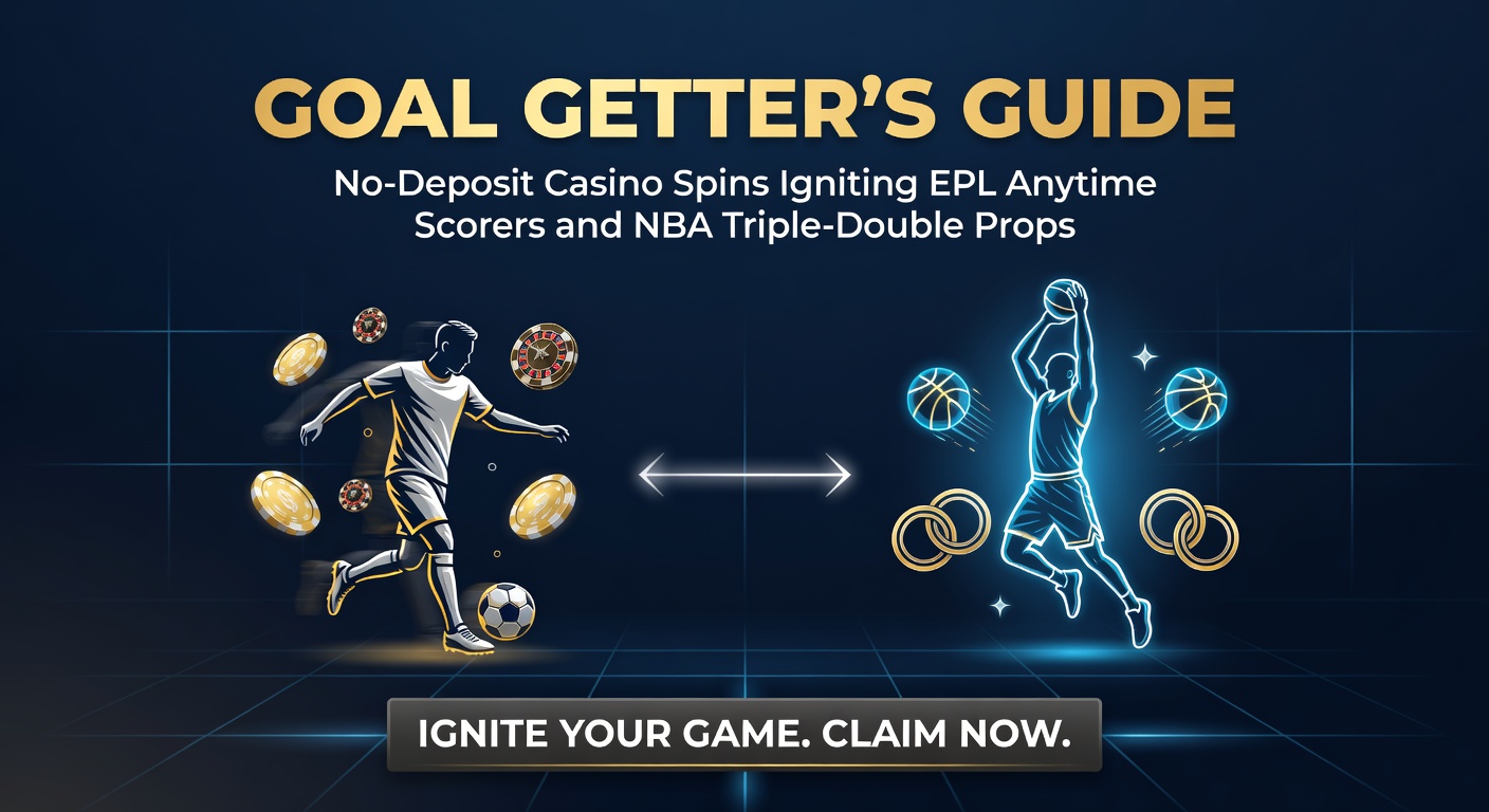 Vibrant stadium scene blending EPL goal celebrations and NBA triple-double highlights with casino spin icons overlayed for dynamic betting action