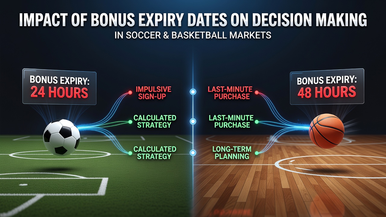 Bettors reviewing soccer and basketball betting options on digital platforms with visible expiry timers