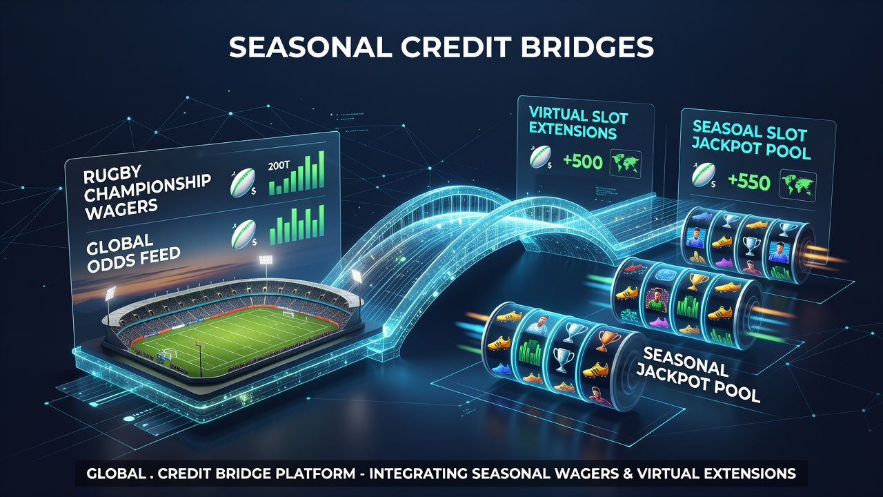 Flowchart of credit bridge pathways from rugby bets to slot extensions